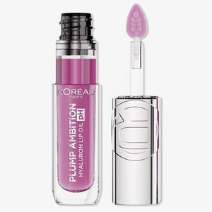 🦋 L'Oreal 50 Lilac Plump Ambition Hyaluronic Lip Oil New FullSz